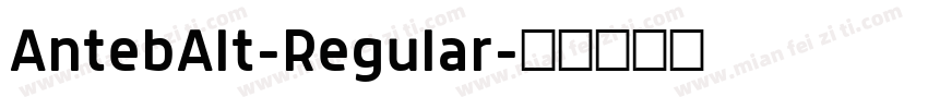 AntebAlt-Regular字体转换