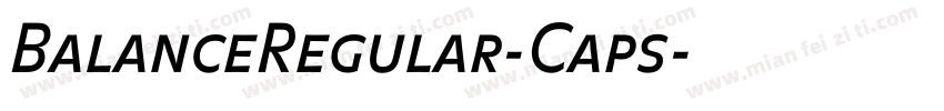 BalanceRegular-Caps字体转换