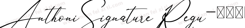 AnthoniSignatureRegu字体转换