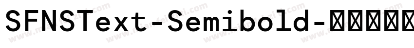 SFNSText-Semibold字体转换