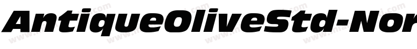 AntiqueOliveStd-NordItalic字体转换