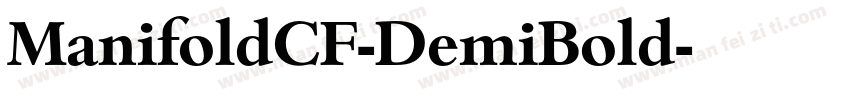 ManifoldCF-DemiBold字体转换