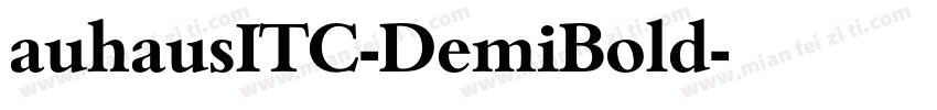 auhausITC-DemiBold字体转换