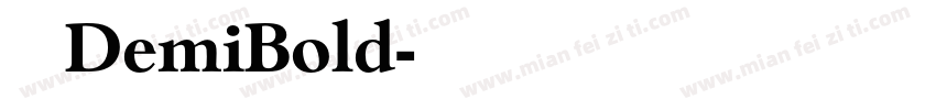 天舒宋DemiBold字体转换