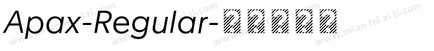 Apax-Regular字体转换
