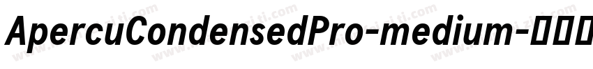 ApercuCondensedPro-medium字体转换