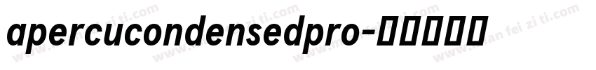 apercucondensedpro字体转换