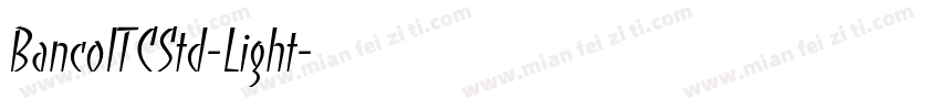 BancoITCStd-Light字体转换