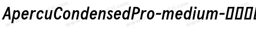 ApercuCondensedPro-medium字体转换
