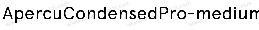 ApercuCondensedPro-medium字体转换