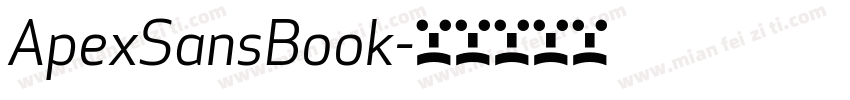 ApexSansBook字体转换