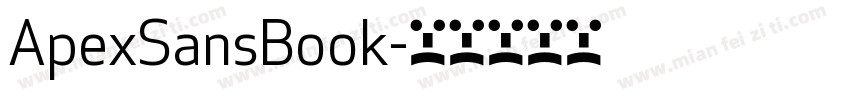 ApexSansBook字体转换