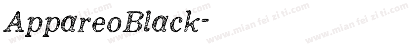 AppareoBlack字体转换