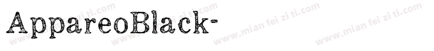 AppareoBlack字体转换