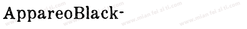 AppareoBlack字体转换