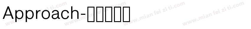 Approach字体转换