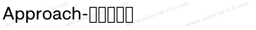 Approach字体转换