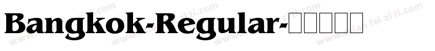 Bangkok-Regular字体转换