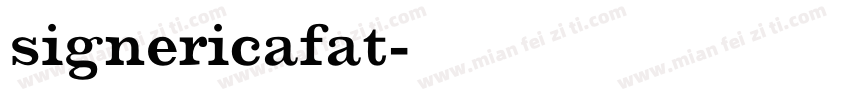 signericafat字体转换