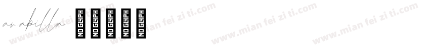 arabilla字体转换
