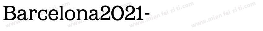 Barcelona2021字体转换