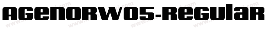 AgenorW05-Regular字体转换