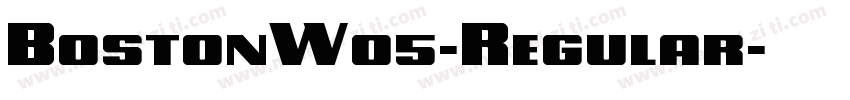 BostonW05-Regular字体转换