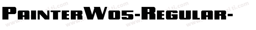 PainterW05-Regular字体转换
