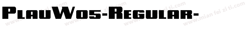 PlauW05-Regular字体转换