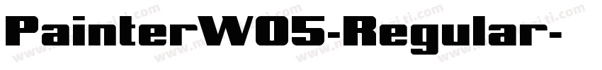 PainterW05-Regular字体转换