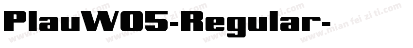 PlauW05-Regular字体转换