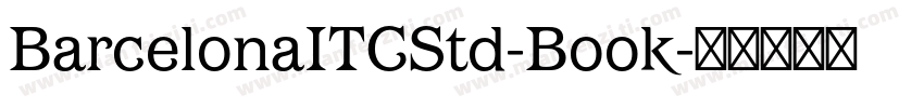 BarcelonaITCStd-Book字体转换