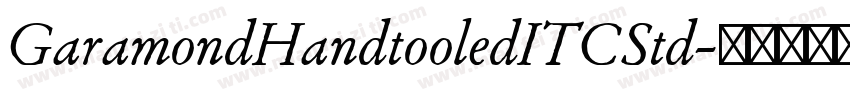 GaramondHandtooledITCStd字体转换