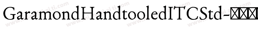 GaramondHandtooledITCStd字体转换