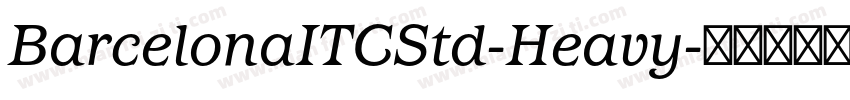 BarcelonaITCStd-Heavy字体转换