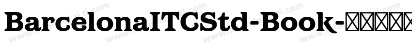 BarcelonaITCStd-Book字体转换