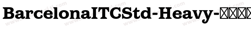 BarcelonaITCStd-Heavy字体转换