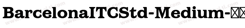 BarcelonaITCStd-Medium字体转换