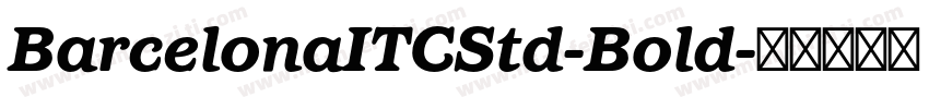 BarcelonaITCStd-Bold字体转换