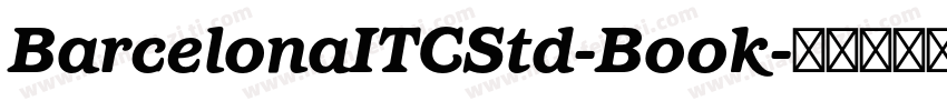 BarcelonaITCStd-Book字体转换