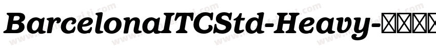 BarcelonaITCStd-Heavy字体转换