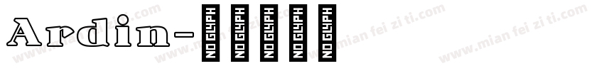 Ardin字体转换