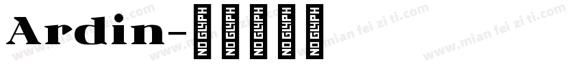 Ardin字体转换