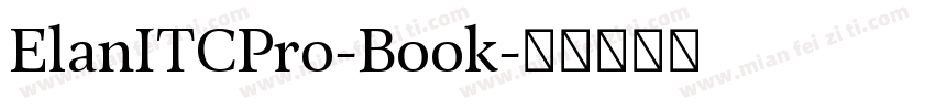 ElanITCPro-Book字体转换