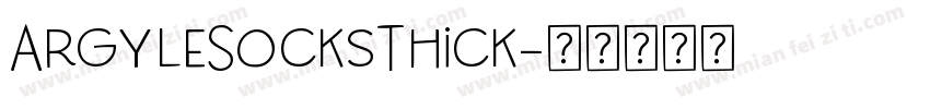 ArgyleSocksThick字体转换