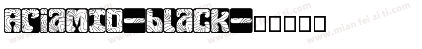 AriaMT0-black字体转换