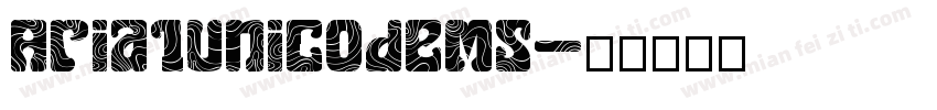 Aria1UnicodeMS字体转换