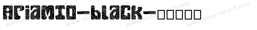 AriaMT0-black字体转换