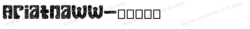 Ariatnaww字体转换