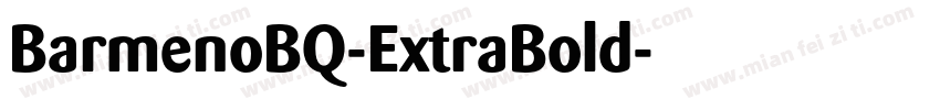 BarmenoBQ-ExtraBold字体转换